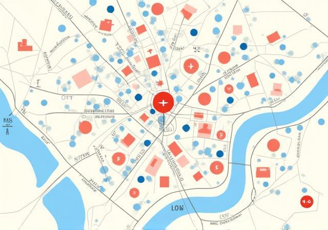 Carte du centre de Lyon